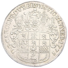 1 талер 1775 года Брауншвейг-Вольфенбюттель — Фото №2