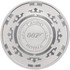 1 доллар 2023 года Тувалу «Джеймс Бонд Агент 007 — Казино Рояль» — Фото №1