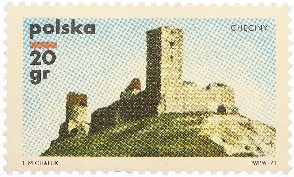 Почтовая марка 20 грошей 1971 года Польша «Польские замки» — Фото №1