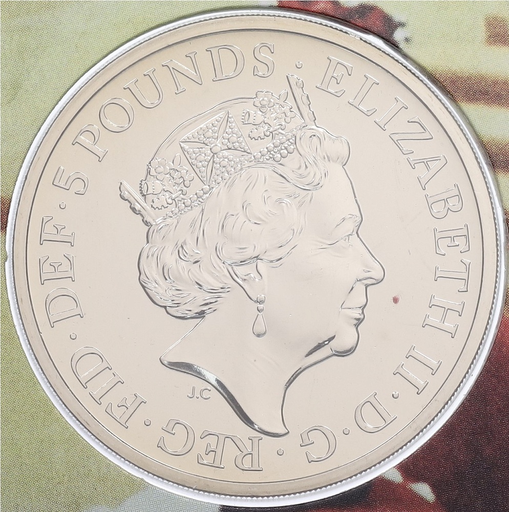5 фунтов 2021 года Великобритания «Звери Королевы» — Фото №2