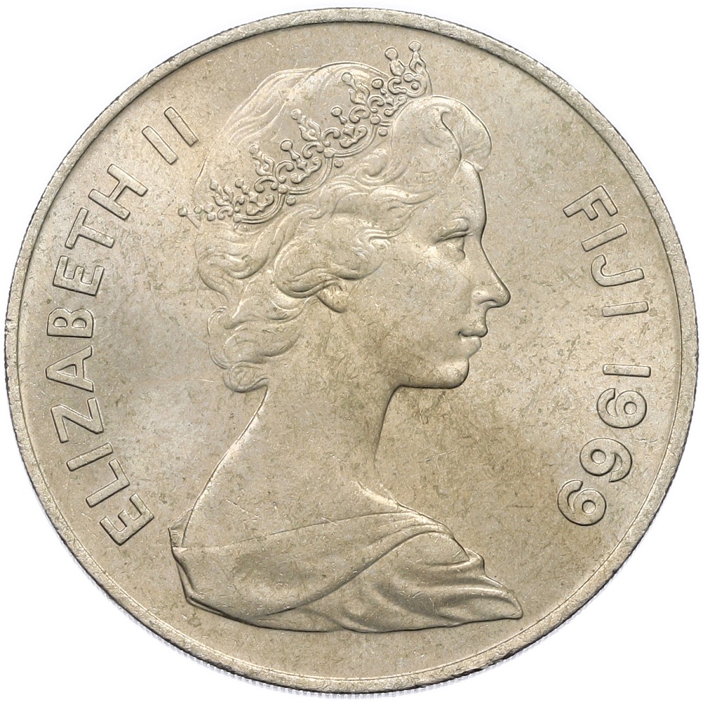 1 доллар 1969 года Фиджи — Фото №2