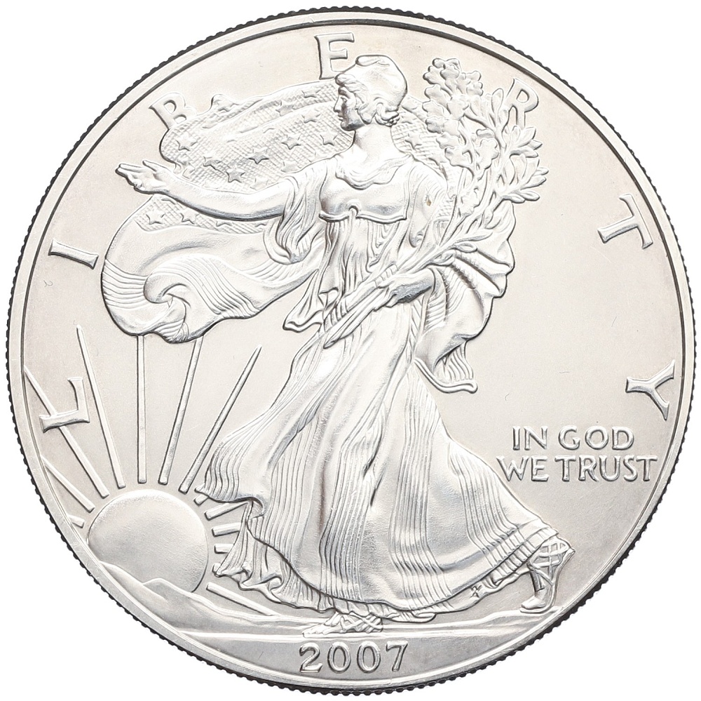 1 доллар 2007 года США «Шагающая Свобода» — Фото №1