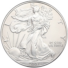 1 доллар 2007 года США «Шагающая Свобода» — Фото №1