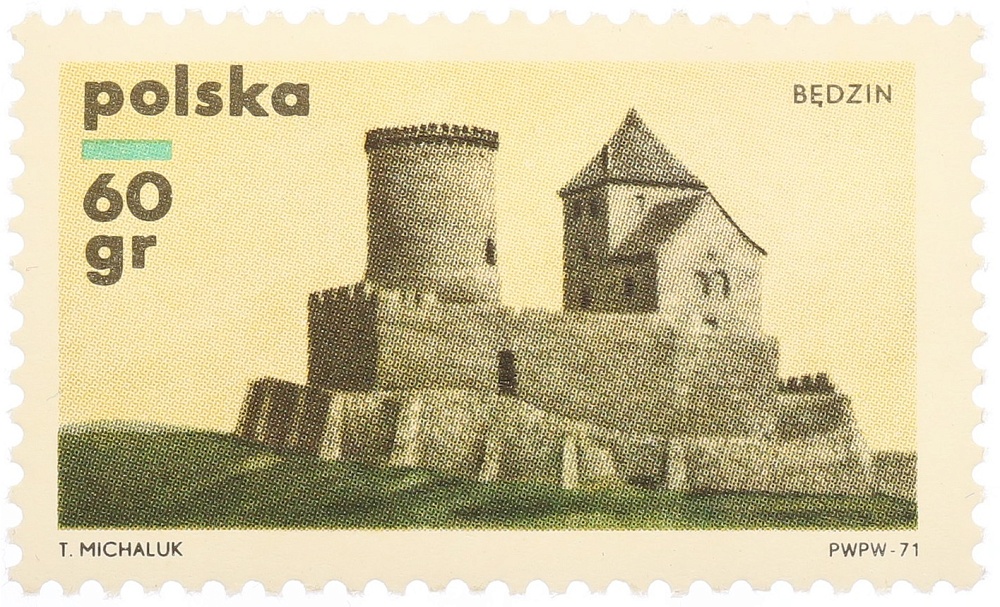 Почтовая марка 60 грошей 1971 года Польша «Польские замки» — Фото №1