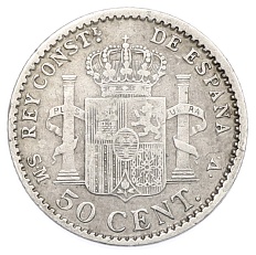 50 сентимо 1904 года Испания — Фото №2
