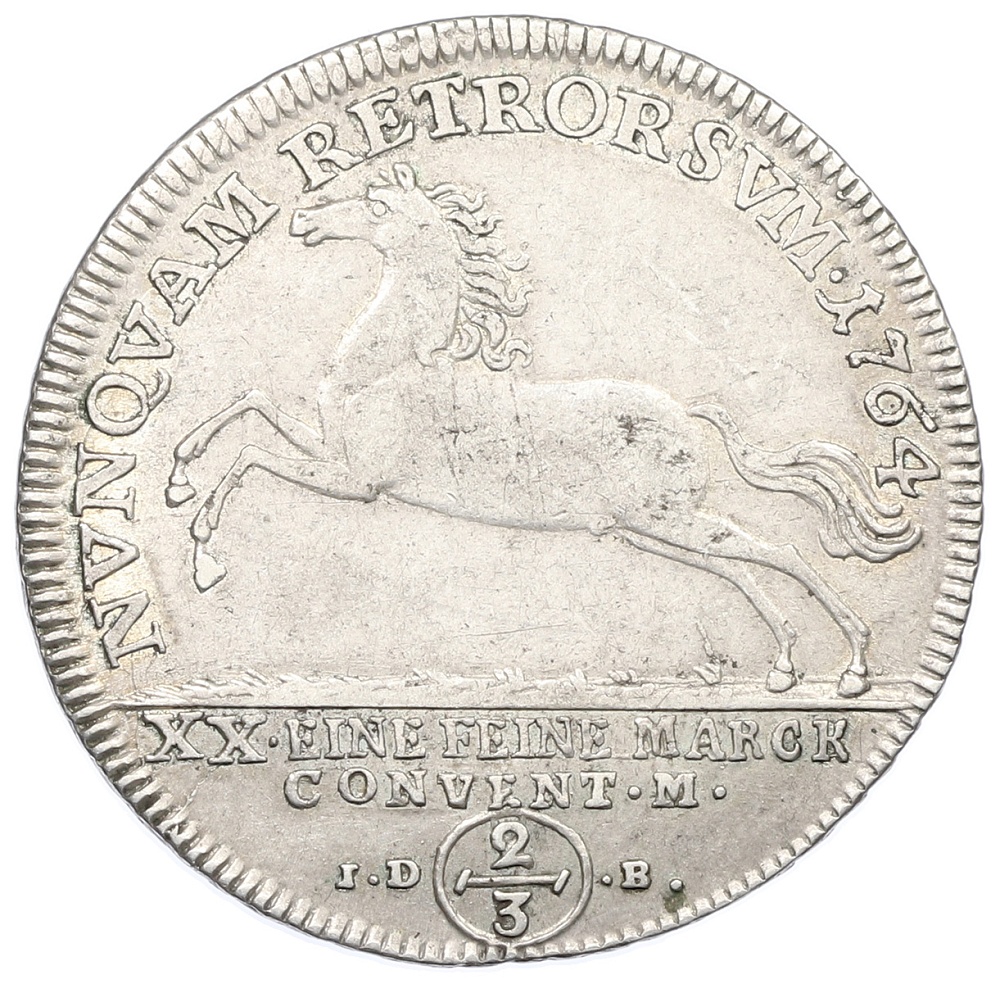 2/3 талера 1764 года Брауншвейг-Люнебург — Фото №1