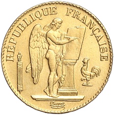 20 франков 1877 года А Франция — Фото №2