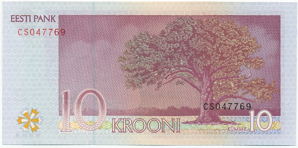 10 крон 2007 года Эстония — Фото №2