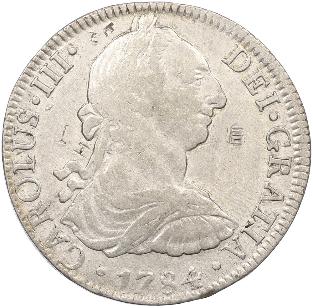 8 реалов 1784 года Испанская Мексика (Карл III) — Фото №1