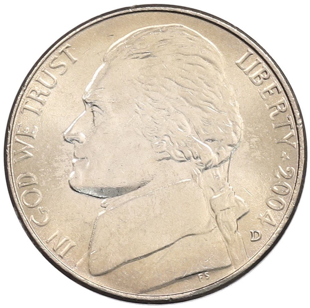 5 центов 2004 года D США «200 лет экспедиции Льюиса и Кларка — Лодка» — Фото №2