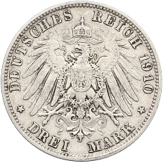 3 марки 1910 года Германия (Бавария) — Фото №2