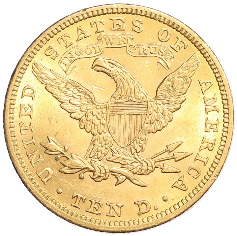 10 долларов 1907 года США — Фото №2