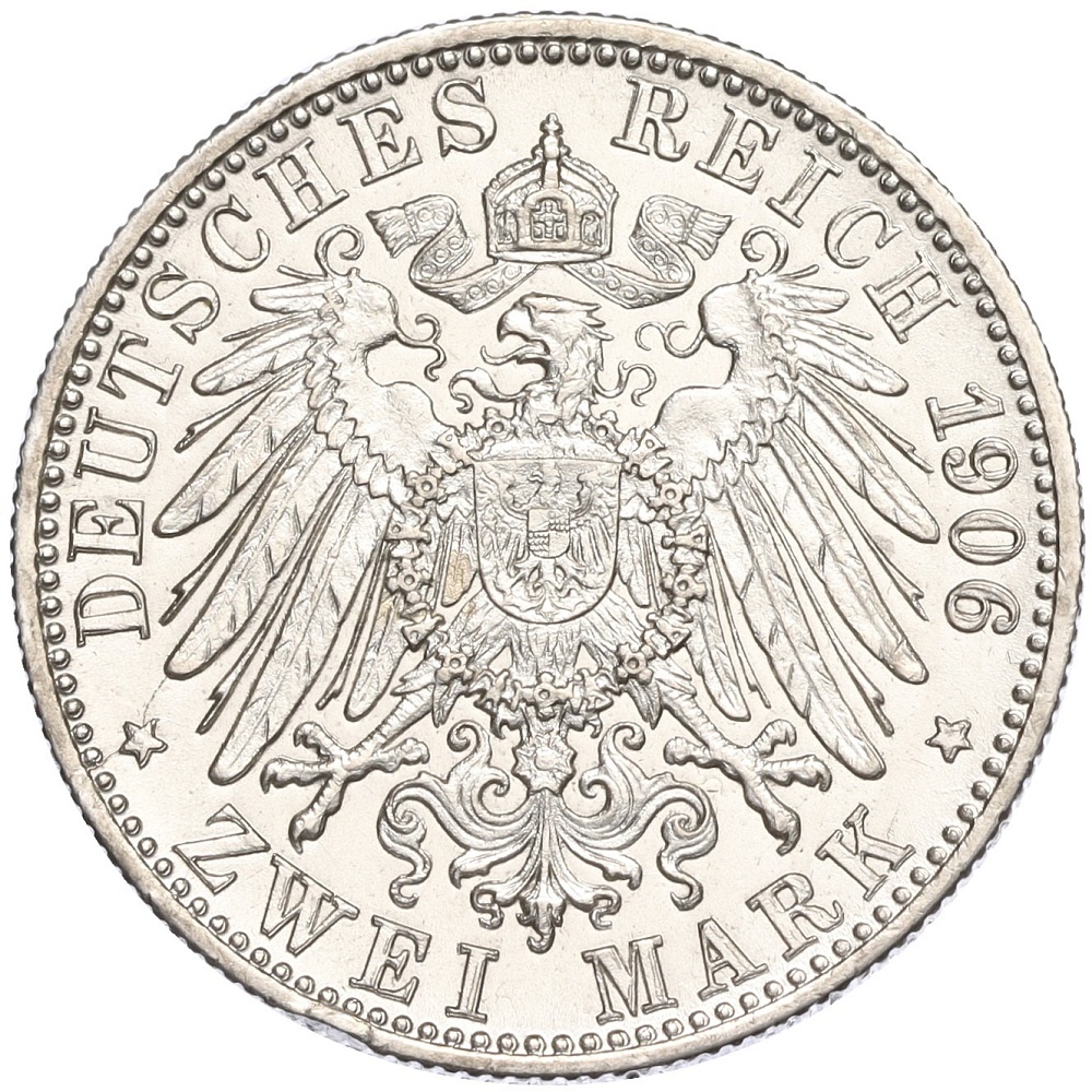 2 марки 1906 года Германия (Вюртемберг) — Фото №2