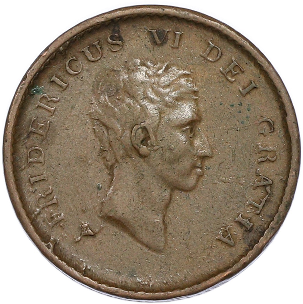 2 скиллинга 1810 года Дания — Фото №2