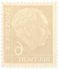 Почтовая марка 6 пфеннигов 1954 года Западная Германия (ФРГ) — Фото №2