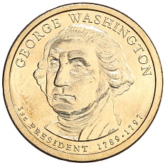1 доллар 2007 года D США «1-й президент США Джордж Вашингтон» — Фото №1