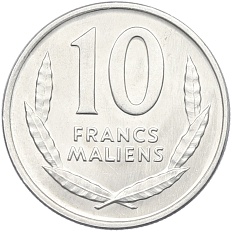 10 франков 1961 года Мали — Фото №2