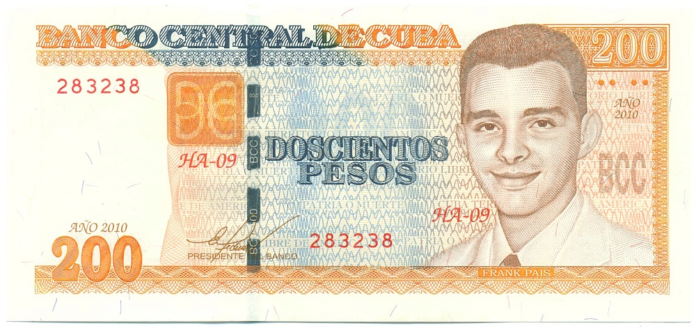 200 песо 2010 года Куба — Фото №1