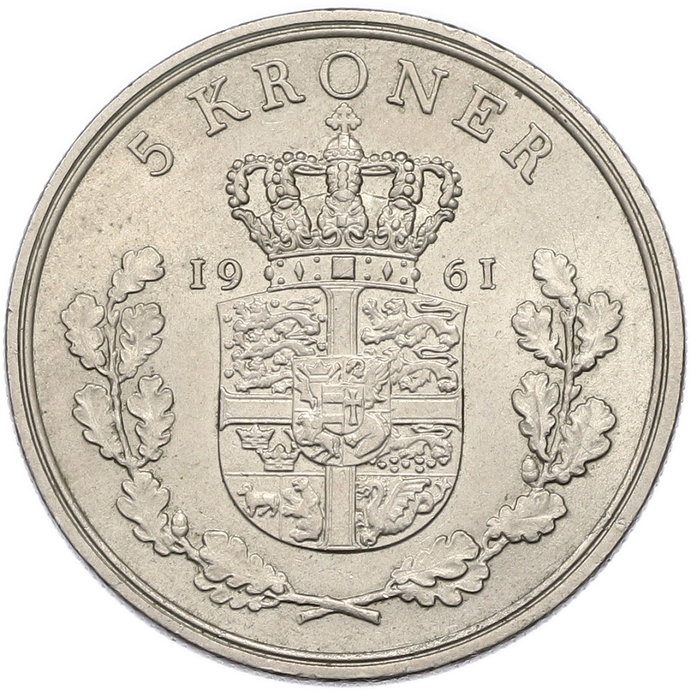 5 крон 1961 года Дания — Фото №1