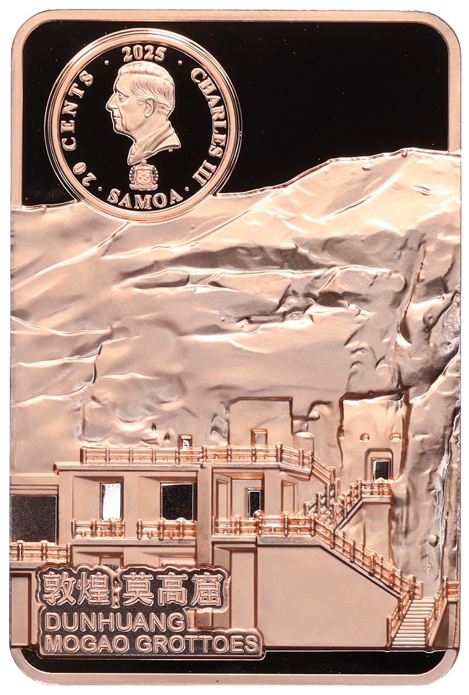 20 центов 2025 года Самоа «Пещеры Могао — Летающие апсары» — Фото №2