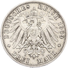 3 марки 1909 года Германия (Пруссия) — Фото №2