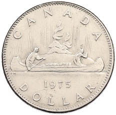 1 доллар 1975 года Канада — Фото №1