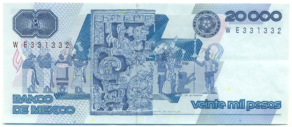20000 песо 1987 года Мексика — Фото №2