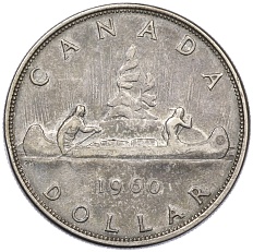 1 доллар 1960 года Канада — Фото №1