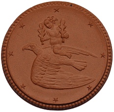 Медаль (Мейсенский фарфор) Германия «Муниципальная народная книжная лавка» — Фото №2