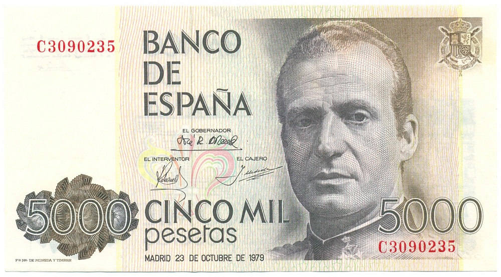 5000 песет 1979 года Испания — Фото №1