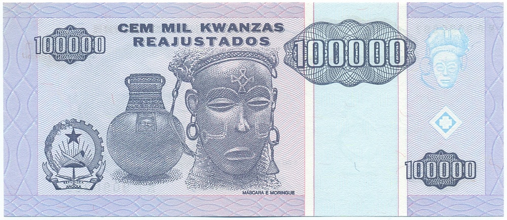 100000 кванза 1995 года Ангола — Фото №2