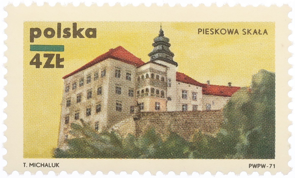Почтовая марка 4 злотых 1971 года Польша «Польские замки» — Фото №1