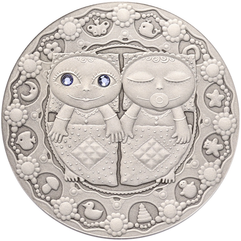 20 рублей 2009 года Белоруссия «Знаки зодиака — Близнецы» — Фото №1