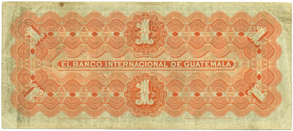 1 песо 1920 года Гватемала — Фото №2