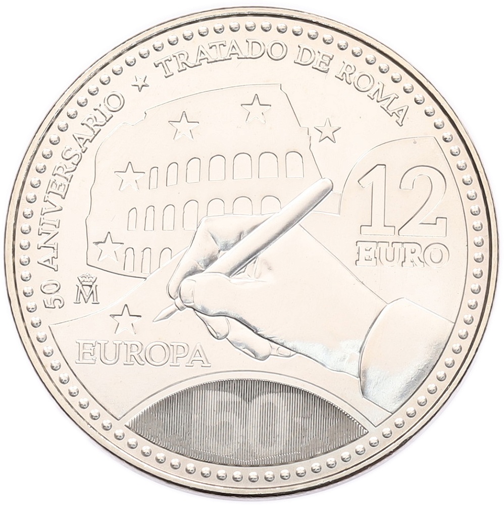 12 евро 2007 года Испания «50 лет подписания Римского договора» — Фото №1