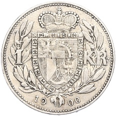 1 крона 1900 года Лихтенштейн — Фото №1