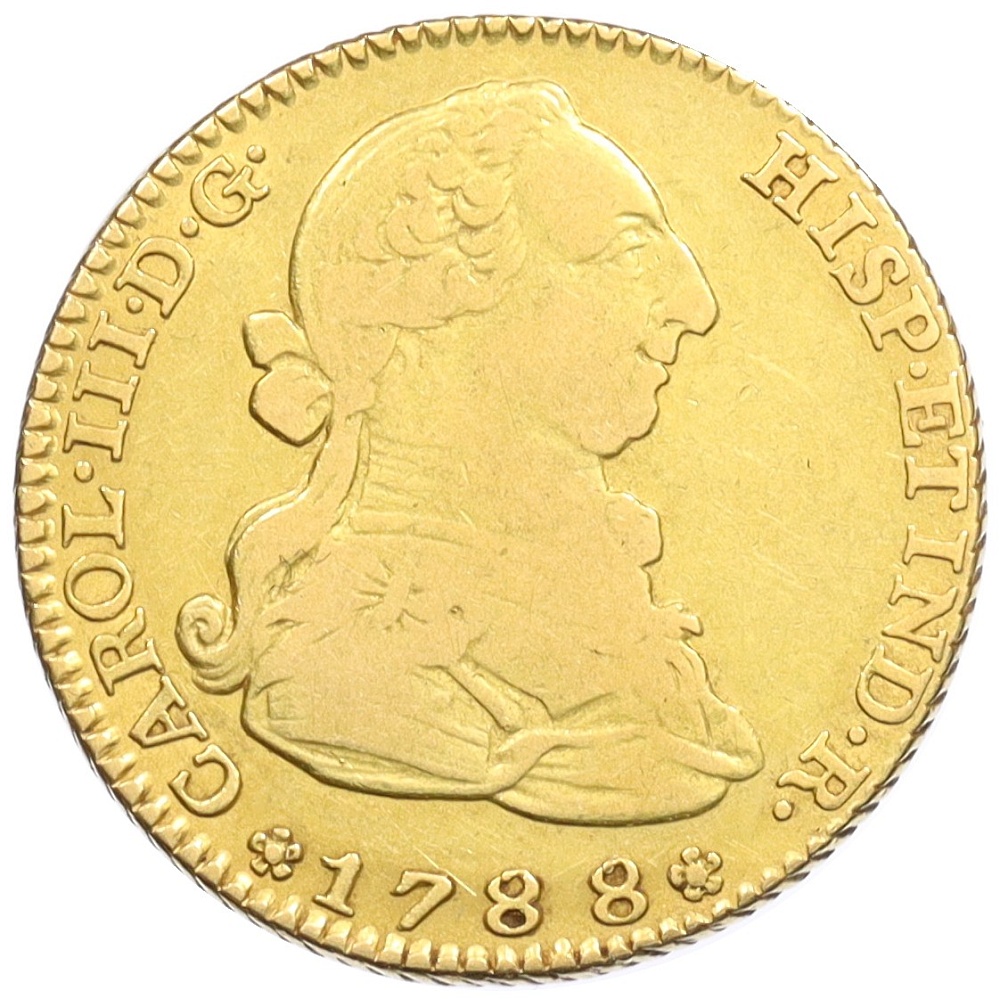 2 эскудо 1788 года Испания — Фото №1