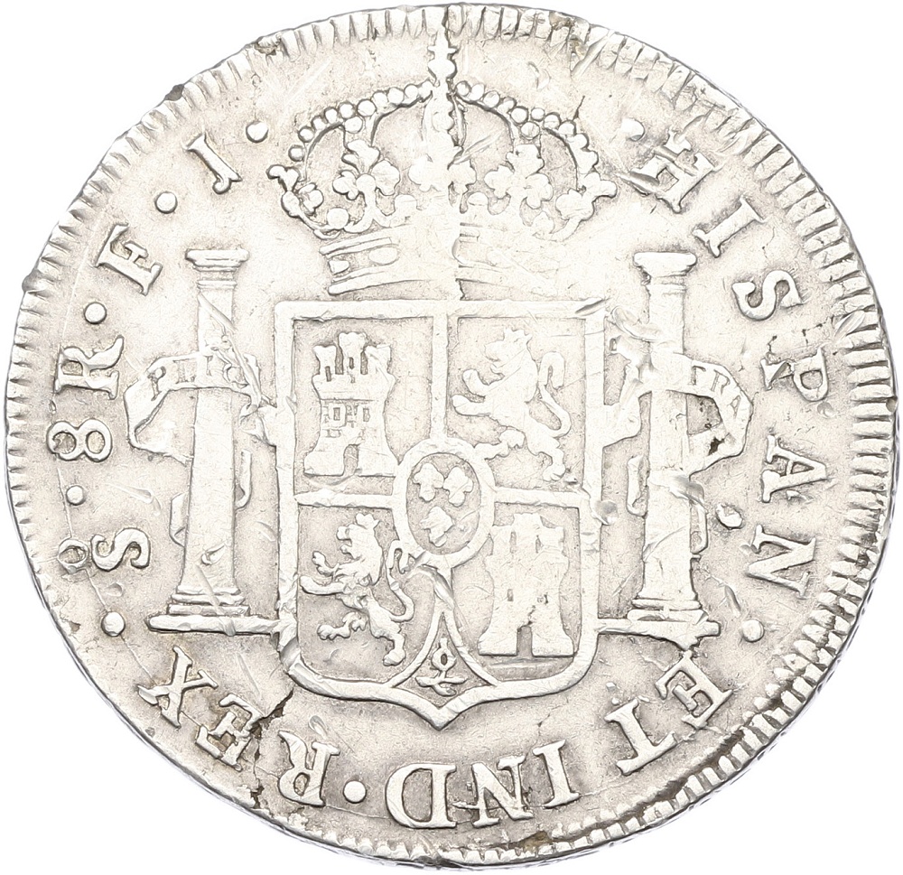 8 реалов 1816 года Испанское Чили — Фото №2