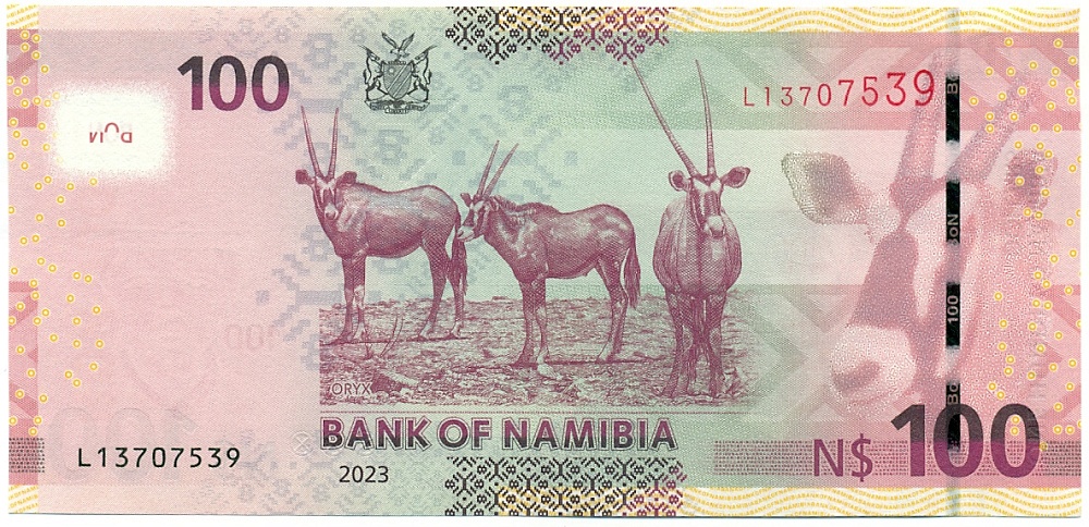 100 долларов 2023 года Намибия — Фото №2