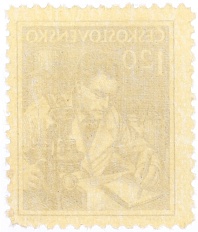 Почтовая марка 1.20 кроны 1954 года Чехословакия — Фото №2