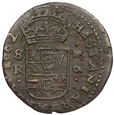 16 мараведи 1662 года Испания (Филипп IV) — Фото №2