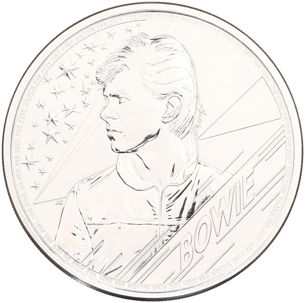 2 фунта 2021 года Великобритания «Легенды музыки — Дэвид Боуи» — Фото №1