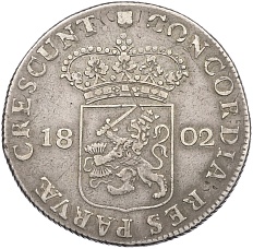 1 ригсдальдер 1802 года Нидерланды (Батавская республика) — Фото №2