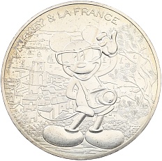 10 евро 2018 года Франция «Микки Маус и Франция — Сен-Тропе» — Фото №1