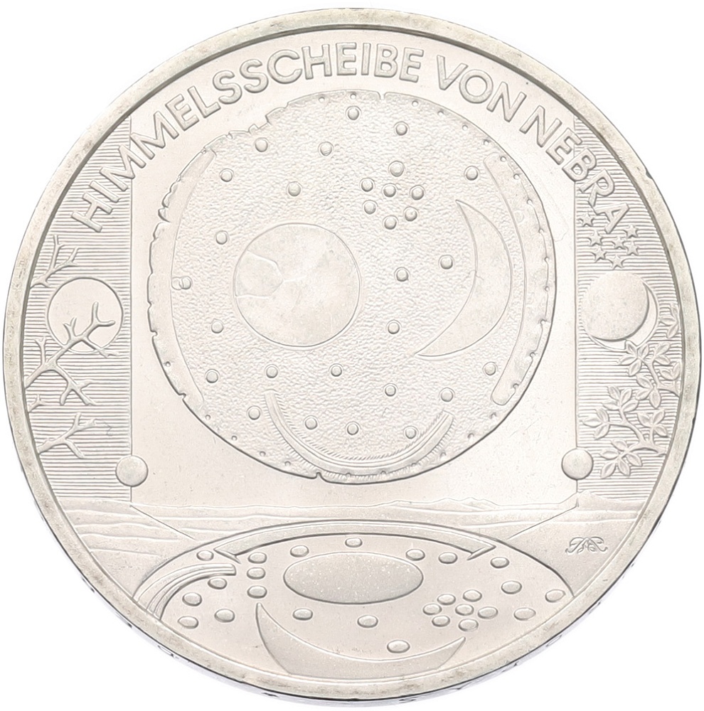 10 евро 2008 года A Германия «Небесный диск из Небры» — Фото №1