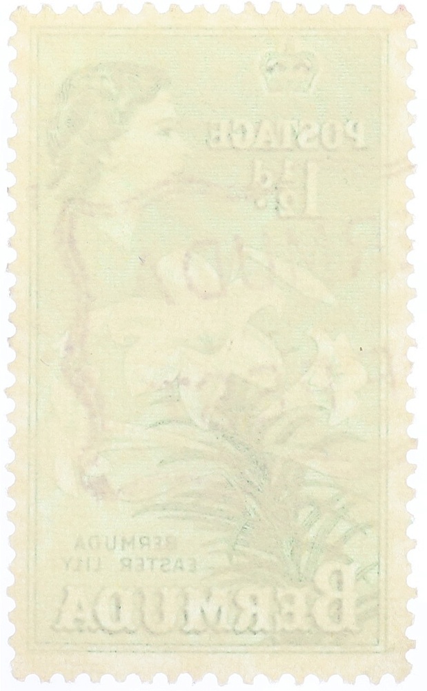 Почтовая марка 1/12 пенни 1953 года Бермуды — Фото №2
