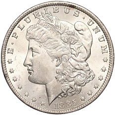 1 доллар 1885 года О США — Фото №1