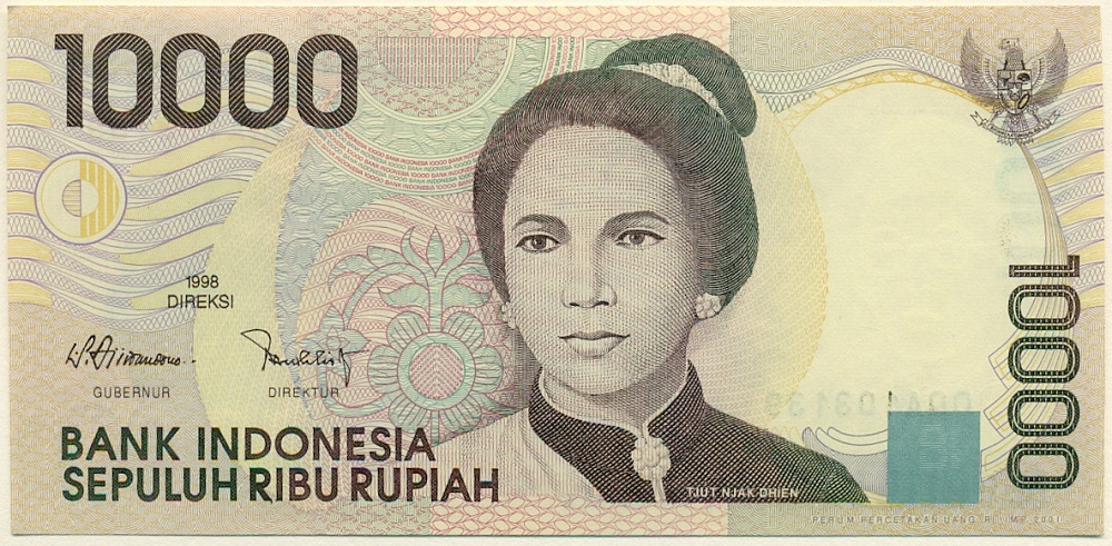 10000 рупий 1998 года Индонезия — Фото №1