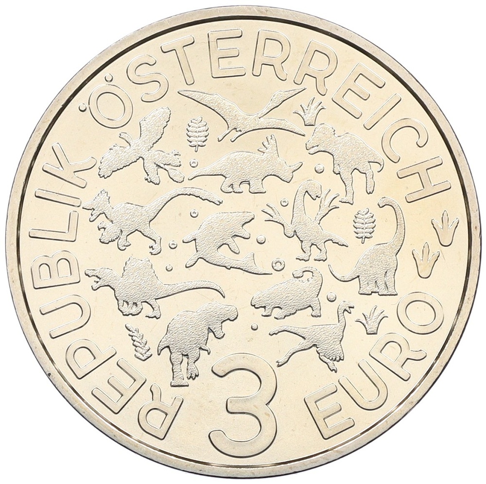 3 евро 2021 года Австрия «Супер динозавры — Аргентинозавр» — Фото №2