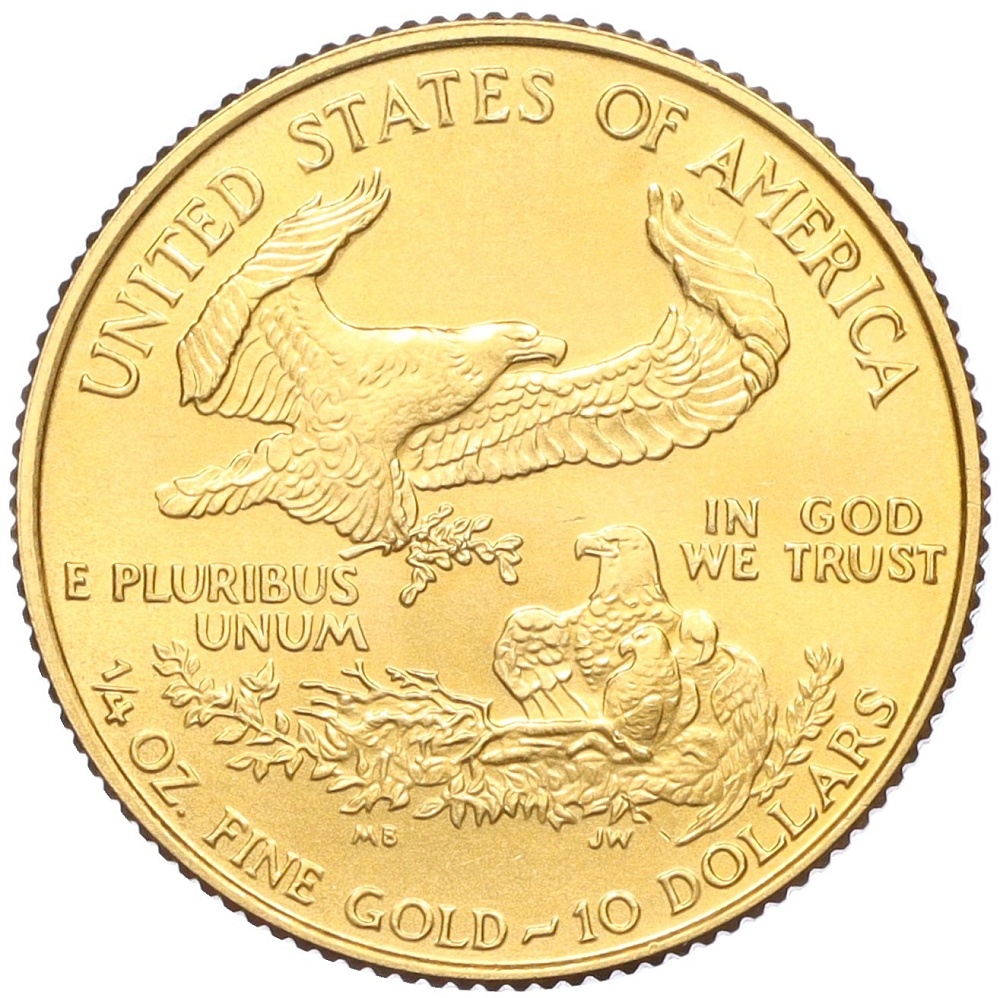 10 долларов 1994 года США «Американский золотой орел» — Фото №2